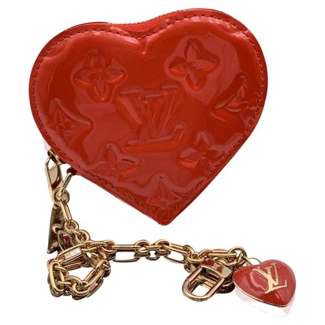 louis vuitton pomme d'amour vernis heart coin purse fake|Louis Vuitton RARE Pomme D'Amour Monogram Red Vernis .